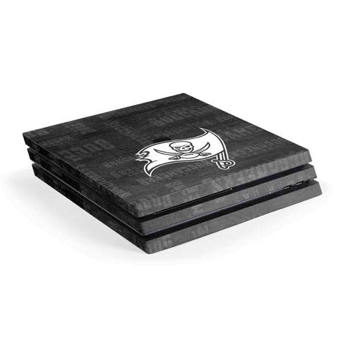 NFL Tampa Bay Buccaneers Black & White PS4 Pro Console Skin